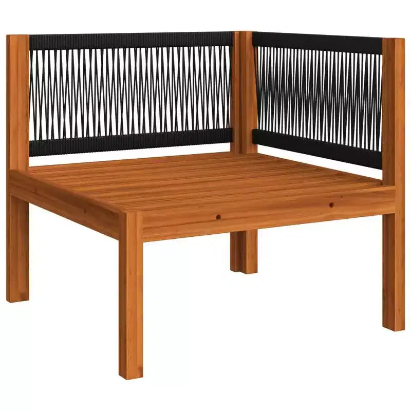 vidaXL Ensemble de salon de jardin Modulable grand Crème, bois d'acacia massif marron