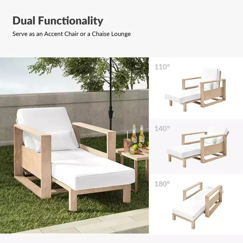 Chaises longues Amilcare avec dossier réglable, lot de 2 | HULALA HOME