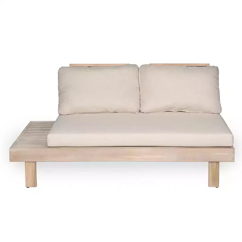 Christopher Knight Home Rock Ensemble de 5 pièces de salon de jardin rustique en bois d'acacia avec coussins