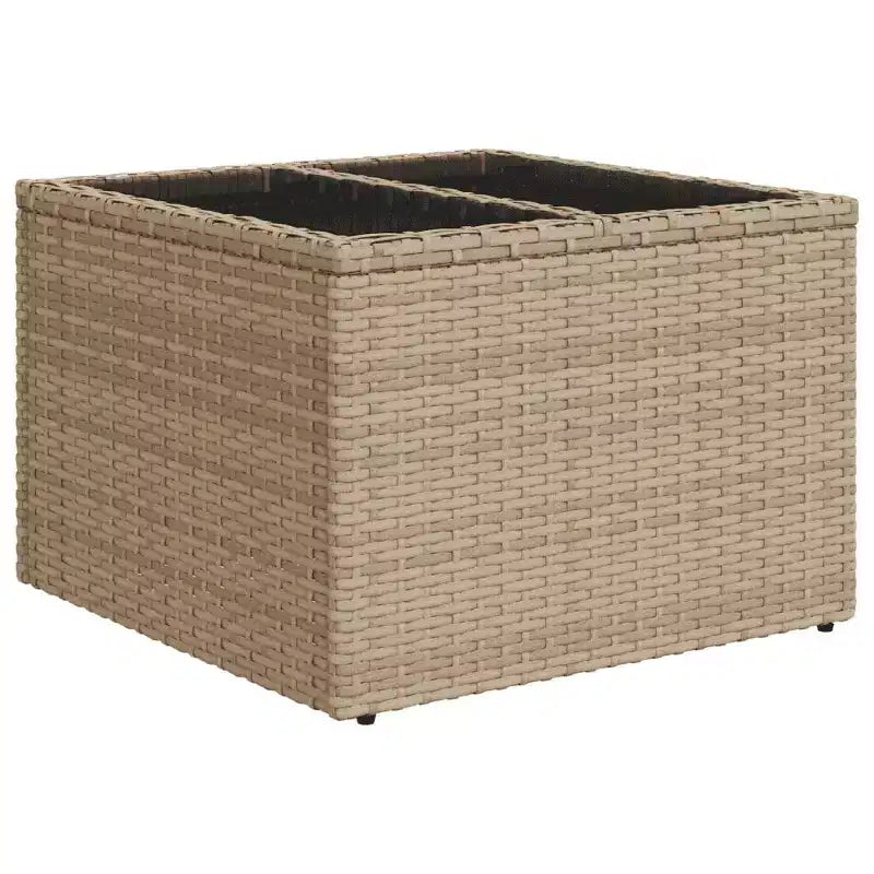 vidaXL Salon de jardin beige en résine tressée Grand salon de jardin modulable