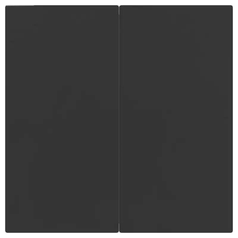 vidaXL Salon de jardin en rotin synthétique noir et acier Standard Empilable - Longueur de table 80 cm 4