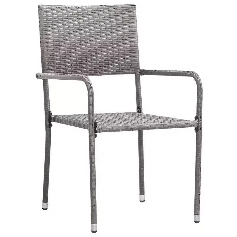 vidaXL Ensemble de salle à manger de jardin - Gris 63 Table Longueur 4 articles