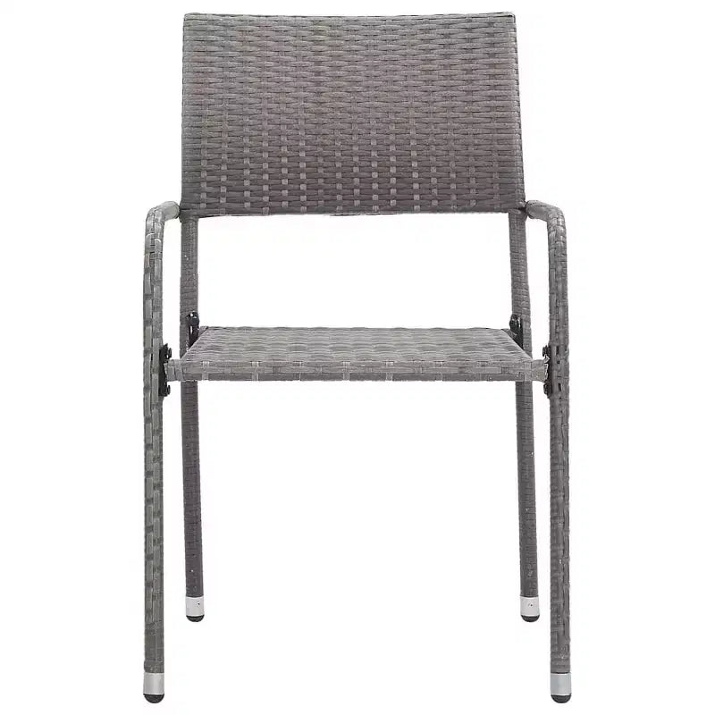 vidaXL Ensemble de salle à manger de jardin - Gris 63 Table Longueur 4 articles