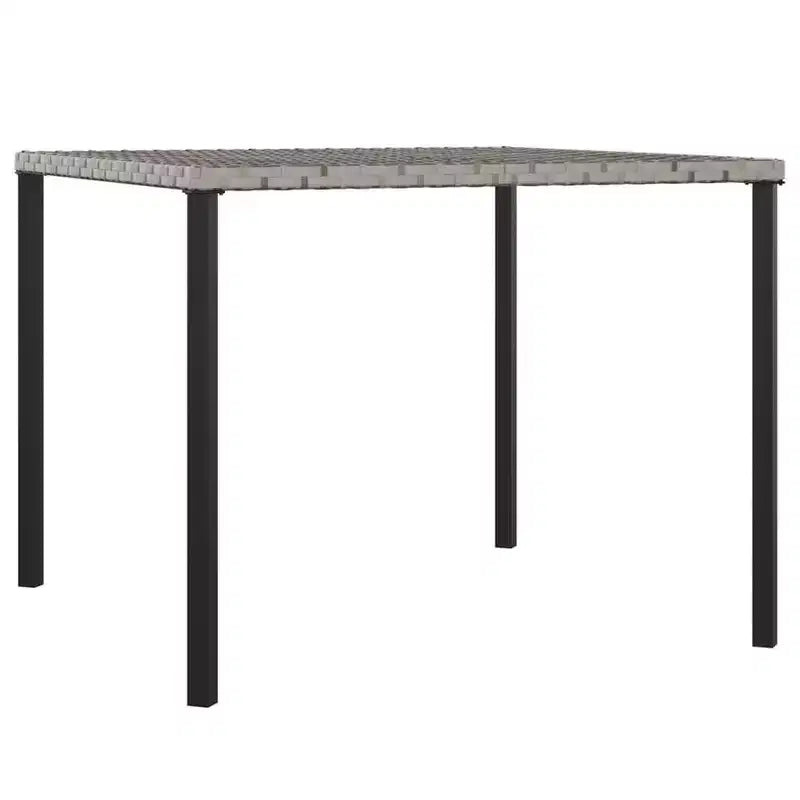 vidaXL Salon de jardin en résine tressée gris Grande durabilité