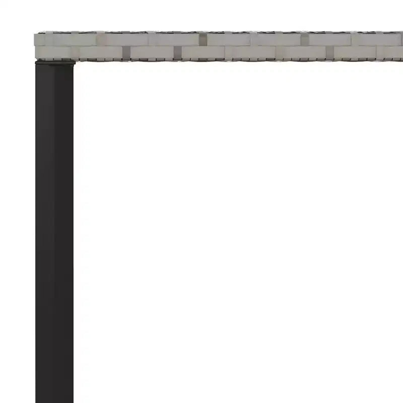 vidaXL Salon de jardin en résine tressée gris Grande durabilité