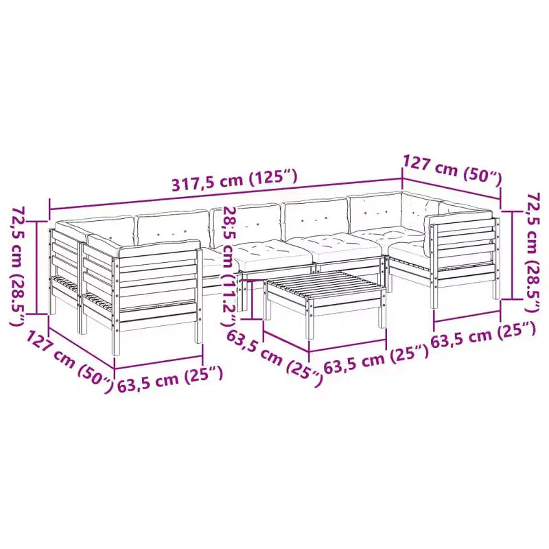 vidaXL Salon de jardin Ciré marron et crème