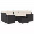 vidaXL Garden Sofa Set Black PE rattan Large Modular Garden Sofa Set