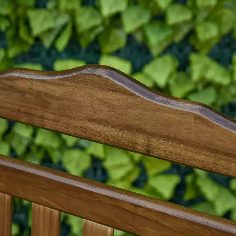 Fauteuil à bascule traditionnel en bois à dossier haut pour porche, intérieur/extérieur
