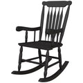 Porch Rocker Chair, 350 lbs. Wooden Outdoor Rocking Chair with High Back for Garden, Patio, Balcony