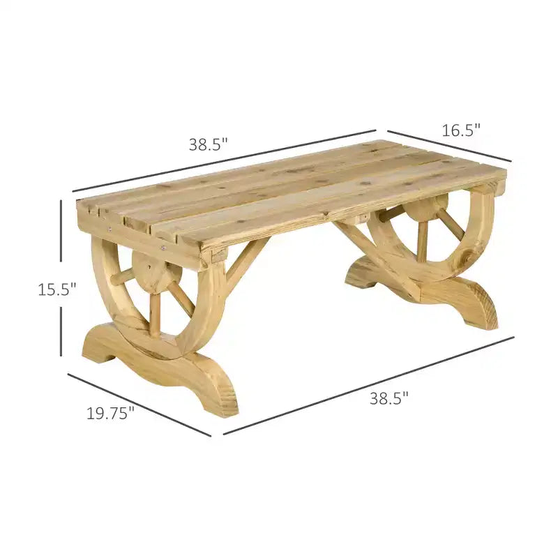 Banc de jardin à deux places, banc de porche avec roues de chariot pour l'extérieur, pour le jardin, le patio