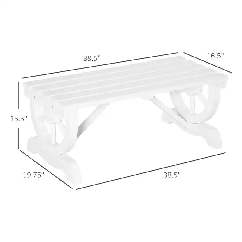 Banc de jardin à deux places, banc de porche avec roues de chariot pour l'extérieur, pour le jardin, le patio