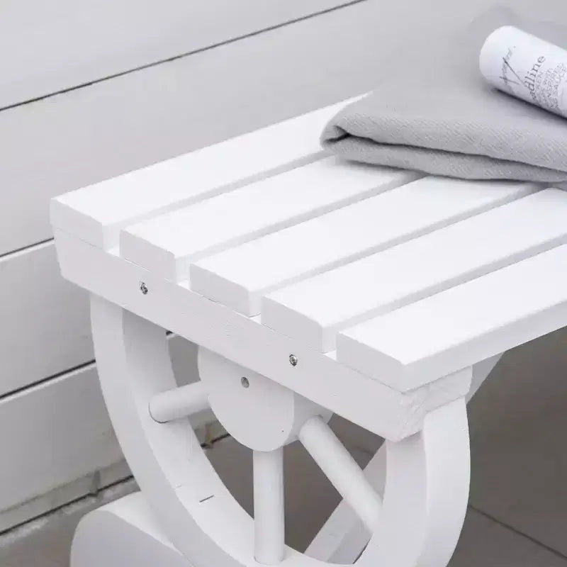 Banc de jardin à deux places, banc de porche avec roues de chariot pour l'extérieur, pour le jardin, le patio