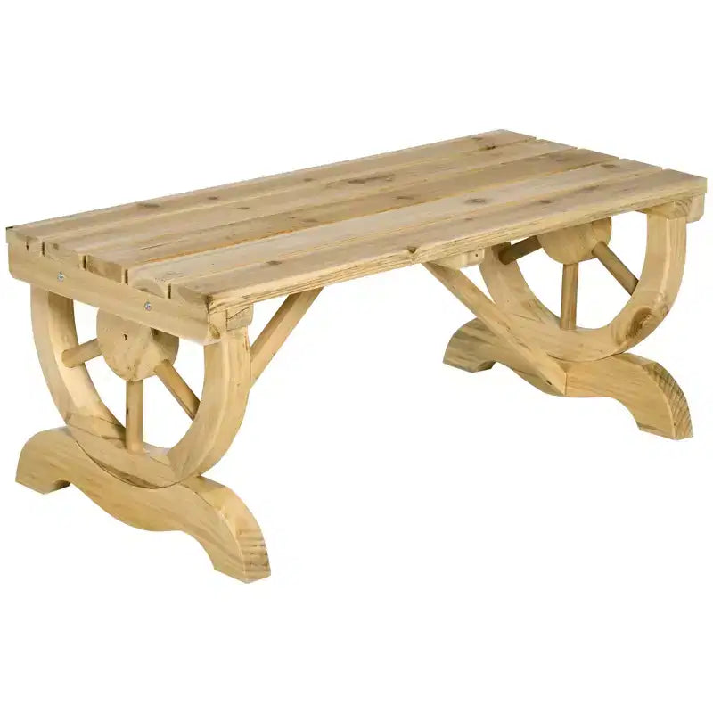 Banc de jardin à deux places, banc de porche avec roues de chariot pour l'extérieur, pour le jardin, le patio