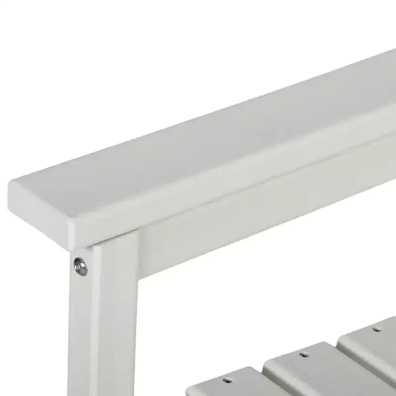 Chaise de terrasse tous temps, chaise de salle à manger de terrasse en PEHD, mobilier d'extérieur robuste imitation bois pour jardin, terrasse, porche, pelouse