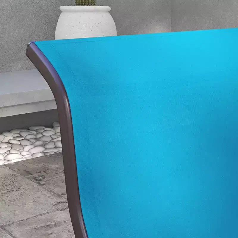 Fauteuil planeur, fauteuil à bascule individuel avec structure légère en métal et maille