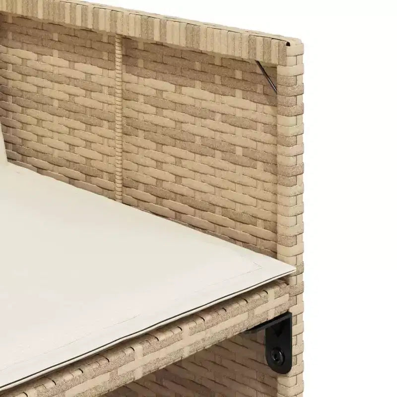 vidaXL Chaises de jardin avec coussins Mobilier d'extérieur 4 pcs Rotin synthétique Beige