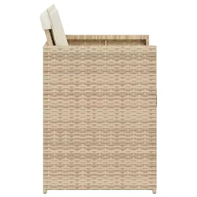 vidaXL Chaises de jardin avec coussins Mobilier d'extérieur 4 pcs Rotin synthétique Beige