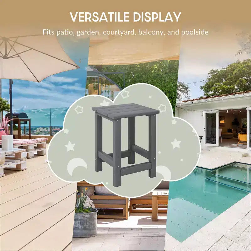 WestinTrends Ashore Ensemble 3 pièces pour enfants avec fauteuil à bascule moderne avec porte-gobelet et table d'appoint carrée