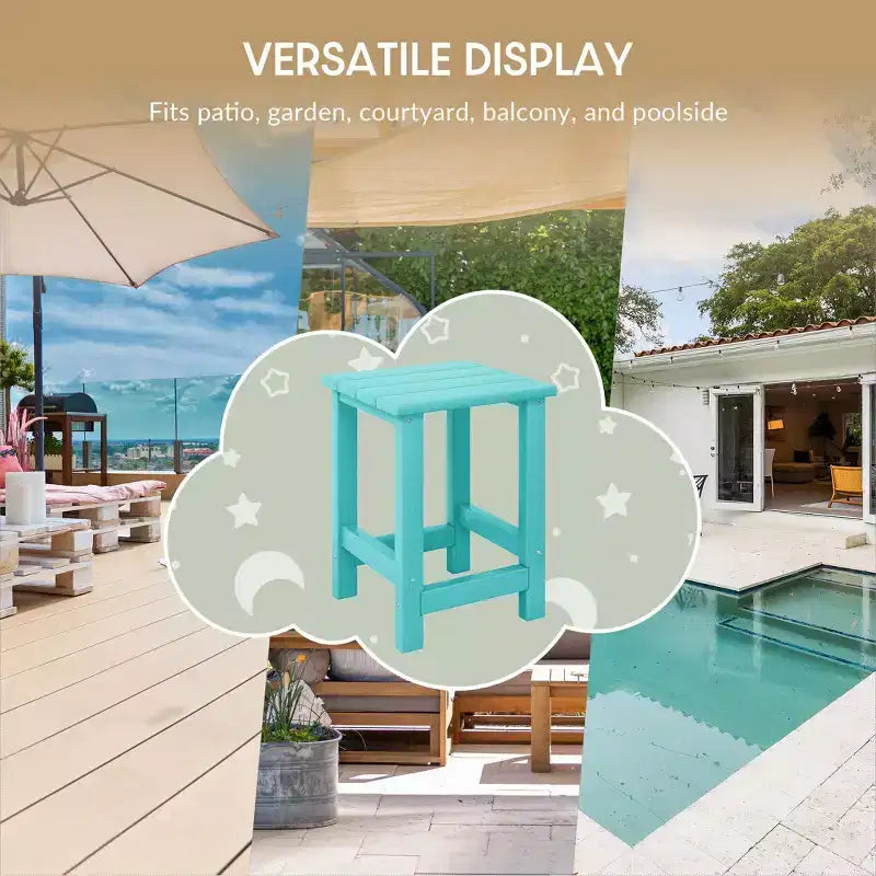 WestinTrends Ashore Ensemble 3 pièces pour enfants avec fauteuil à bascule moderne avec porte-gobelet et table d'appoint carrée