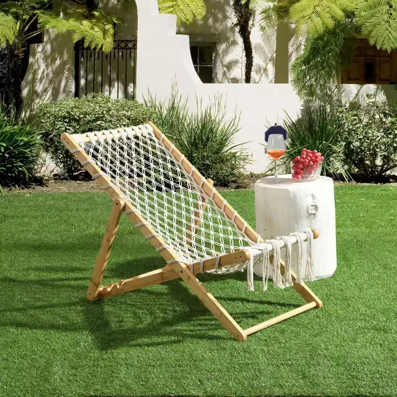 Ensemble de 2 chaises en corde tressée, pour patio, salon, jardin, balcon