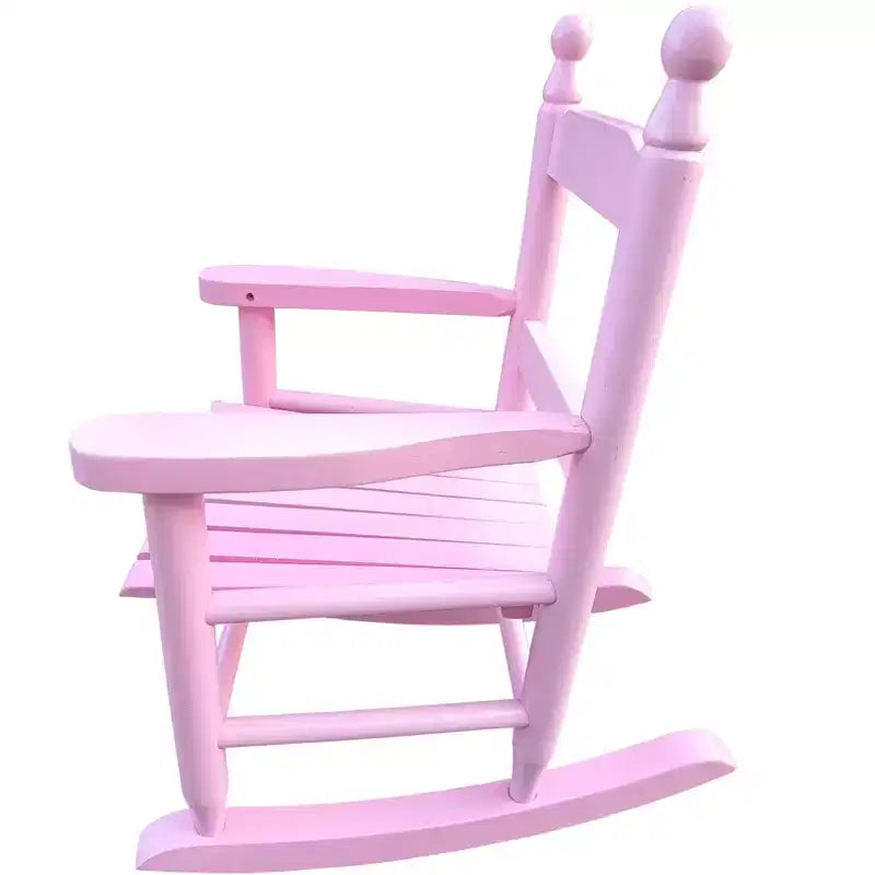 Fauteuil à bascule rose clair pour enfants - Intérieur ou extérieur - Convient aux enfants - Durable