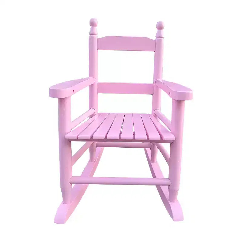 Fauteuil à bascule rose clair pour enfants - Intérieur ou extérieur - Convient aux enfants - Durable