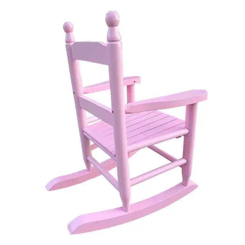 Fauteuil à bascule rose clair pour enfants - Intérieur ou extérieur - Convient aux enfants - Durable