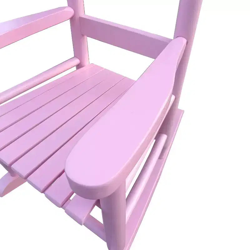Fauteuil à bascule rose clair pour enfants - Intérieur ou extérieur - Convient aux enfants - Durable