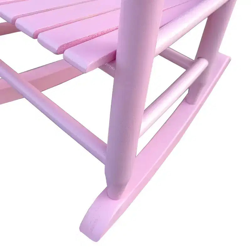 Fauteuil à bascule rose clair pour enfants - Intérieur ou extérieur - Convient aux enfants - Durable