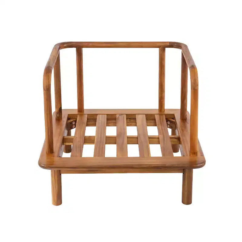 Christopher Knight Home Fauteuil de jardin Wyren Farmhouse en bois d'acacia avec coussin