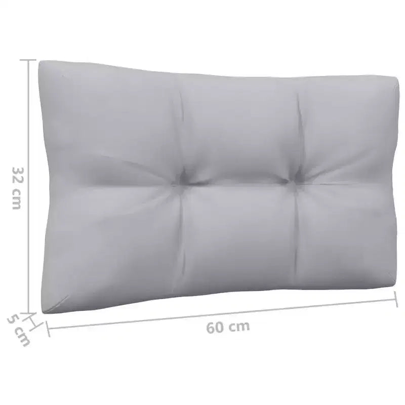 vidaXL Ensemble de jardin lounge bois naturel, gris