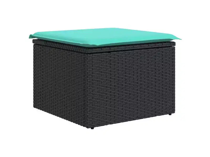 vidaXL Salon de jardin 5 pcs Marron Résine tressée