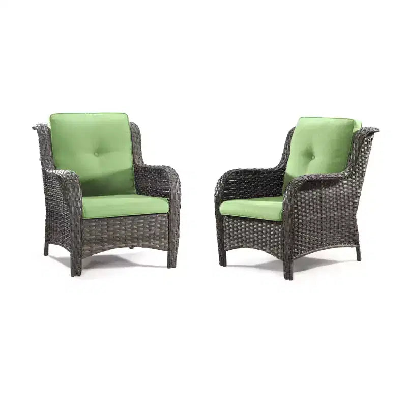 UPTIOT Chaises longues d'extérieur en osier pour patio - Lot de 2