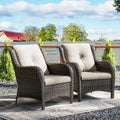 UPTIOT Patio Outdoor Wicker Lounge Chairs Set of 2