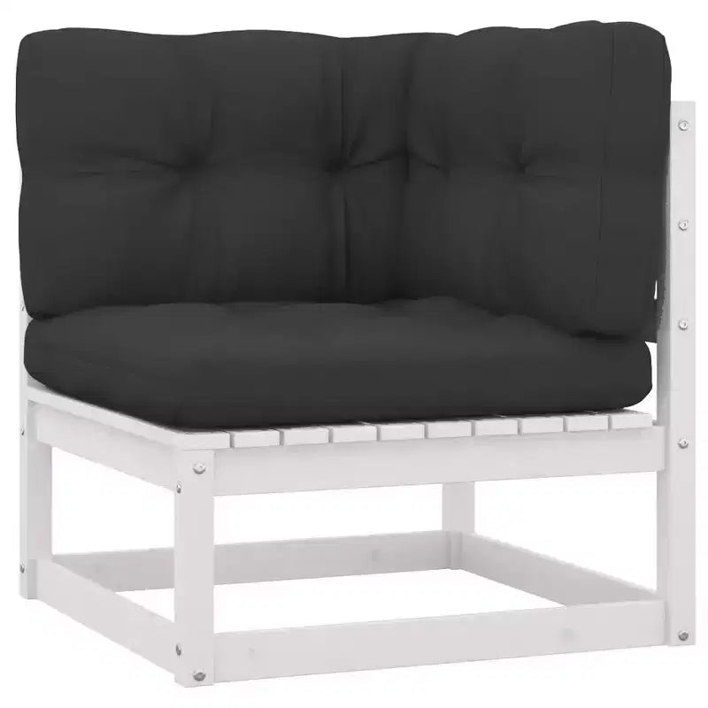 vidaXL Ensemble de Mobilier de Jardin 10 Pièces Canapé d'Angle d'Extérieur en Bois de Pin Massif