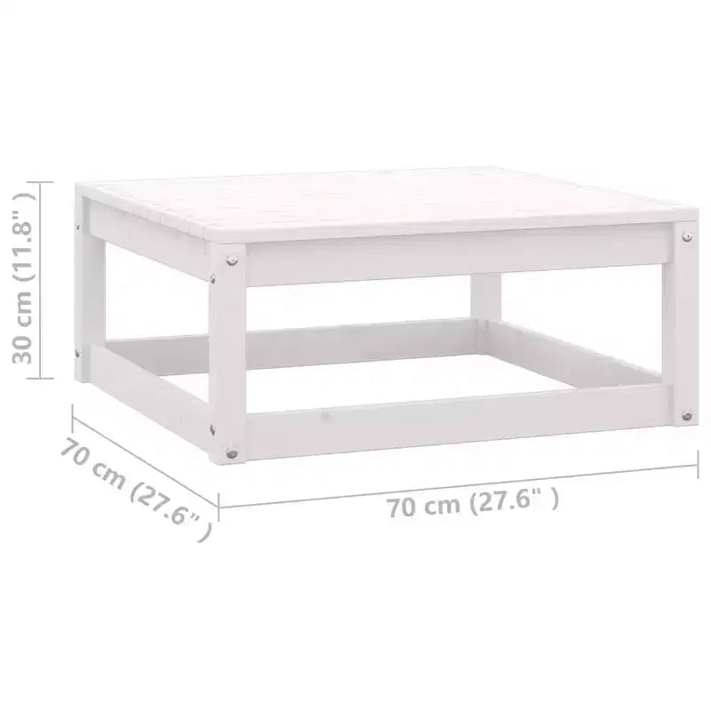 vidaXL Ensemble de Mobilier de Jardin 10 Pièces Canapé d'Angle d'Extérieur en Bois de Pin Massif