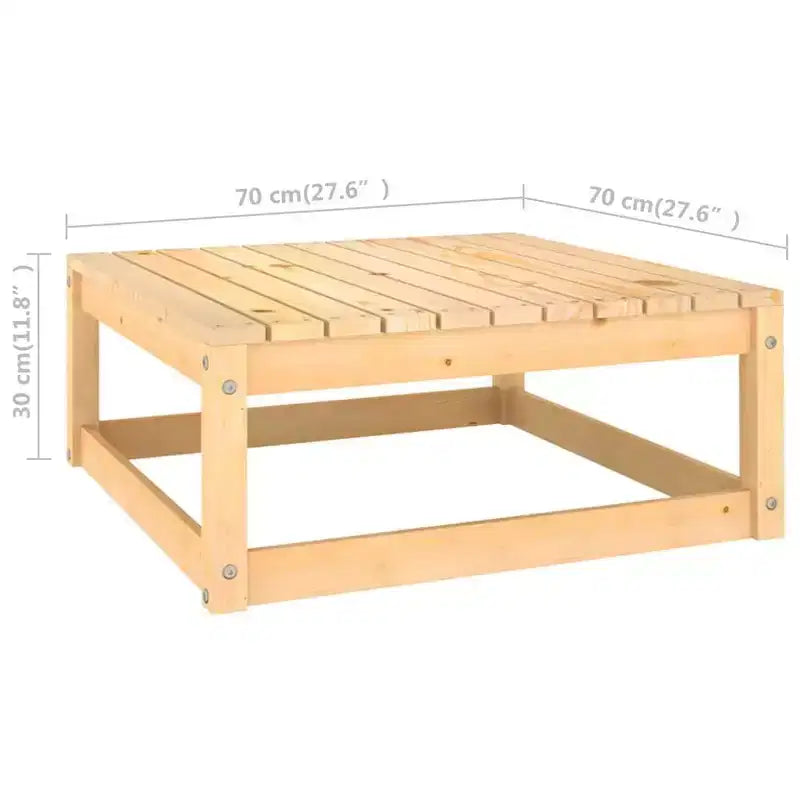 vidaXL Ensemble de Mobilier de Jardin 10 Pièces Canapé d'Angle d'Extérieur en Bois de Pin Massif