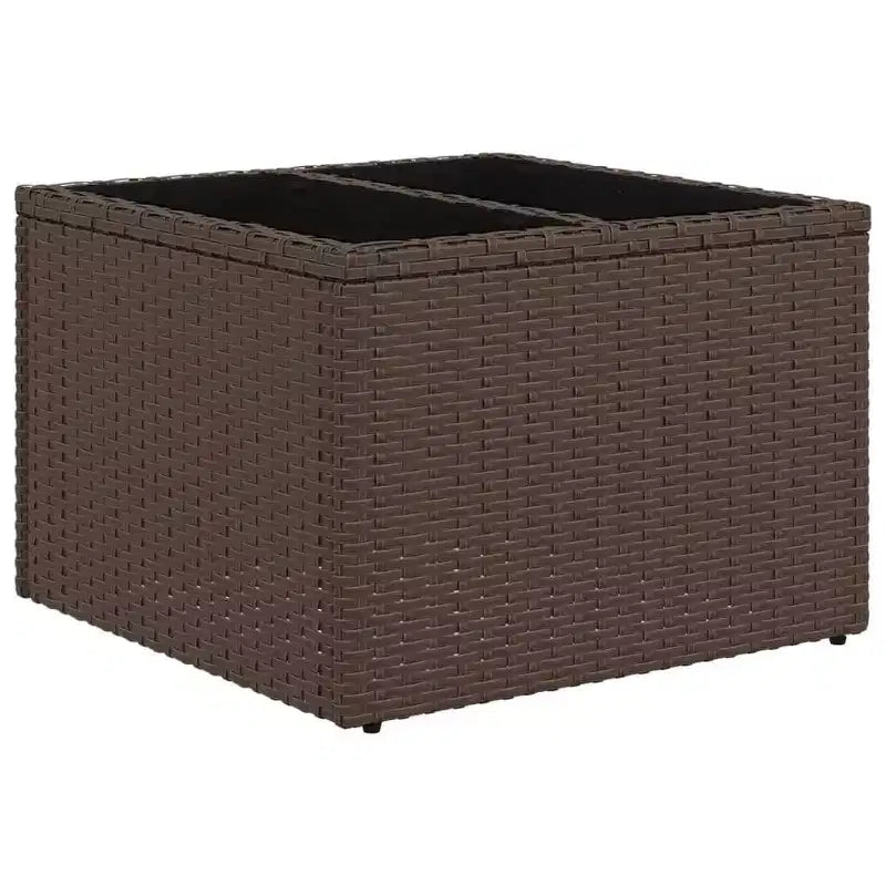 vidaXL Ensemble de canapés de jardin 5 pcs avec coussins résine tressée marron