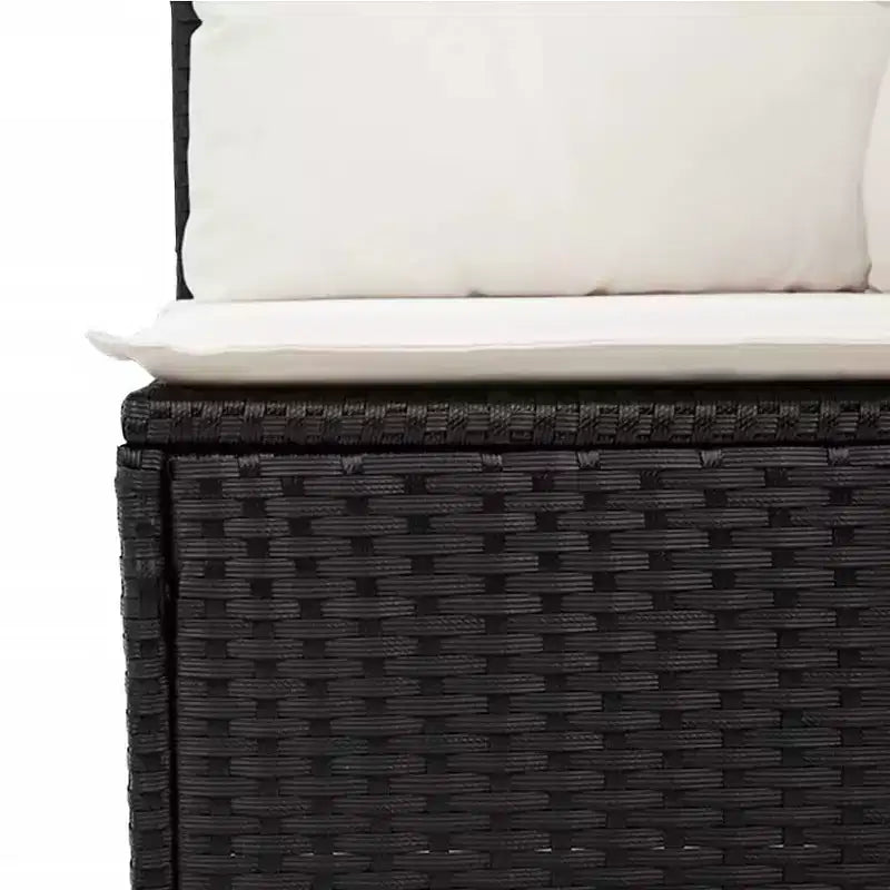 vidaXL Ensemble de canapés de jardin 5 pcs avec coussins résine tressée marron