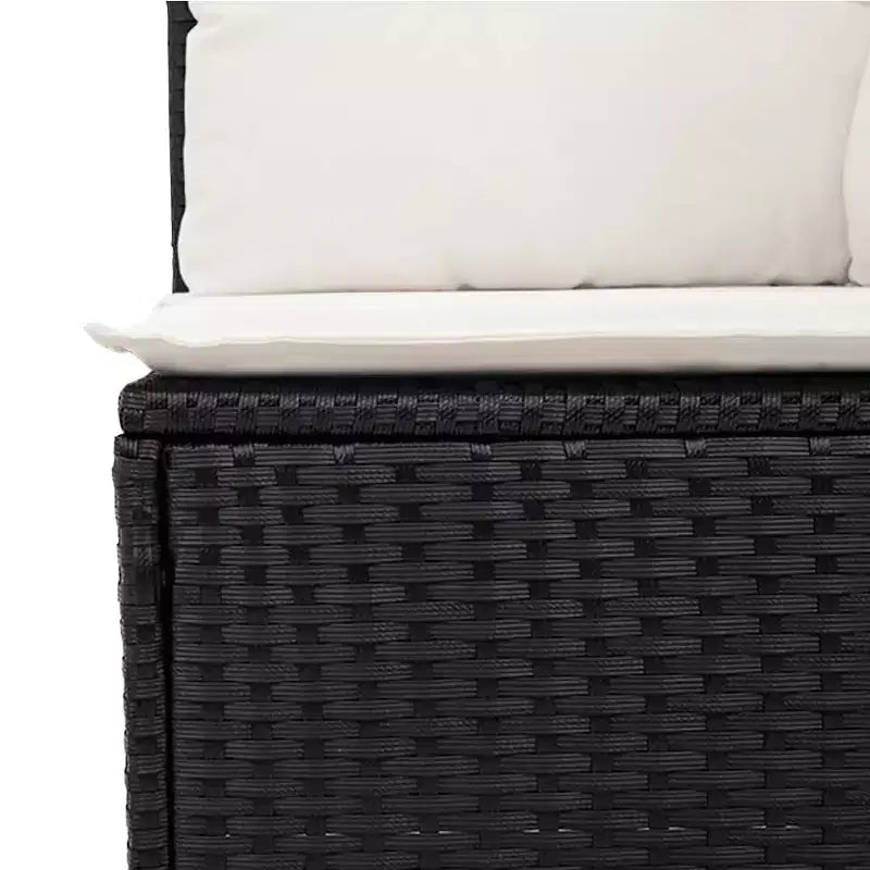 vidaXL Salon de jardin 10 pcs avec coussins Résine tressée