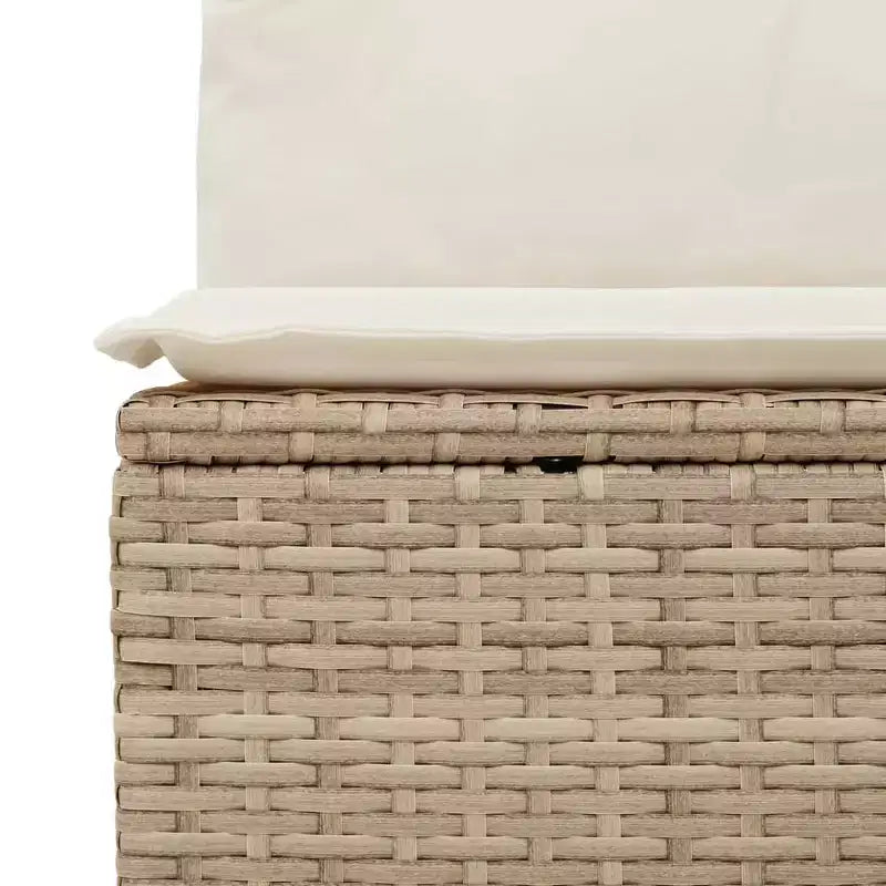 vidaXL Salon de jardin 10 pcs avec coussins Résine tressée