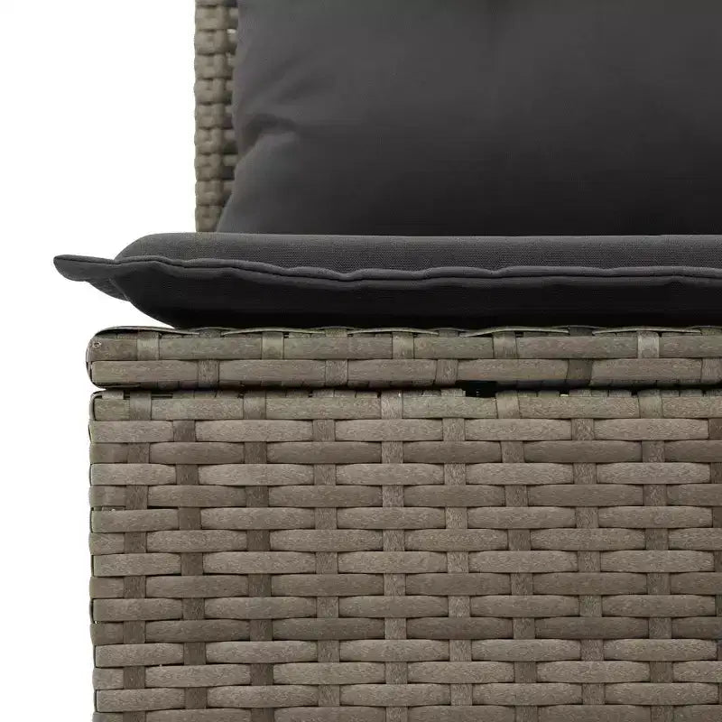 vidaXL Ensemble de canapés de jardin 7 pièces avec coussins, résine tressée