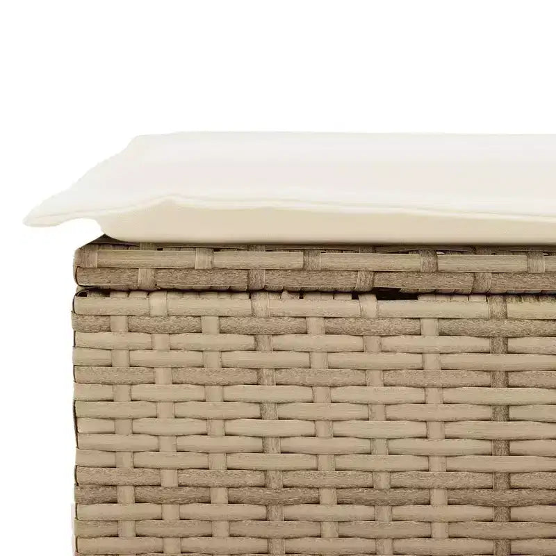 vidaXL Ensemble de canapés de jardin 7 pièces avec coussins, résine tressée