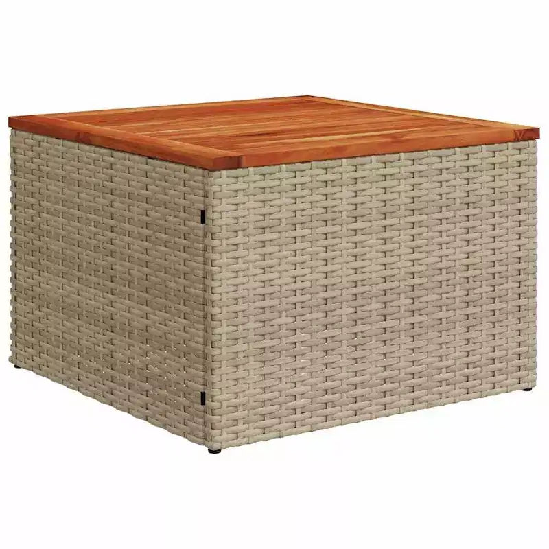 vidaXL Salon de jardin 8 pièces avec coussins en résine tressée beige