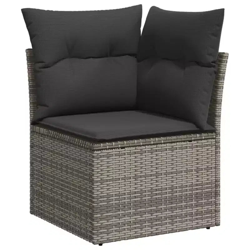 vidaXL Salon de jardin avec coussins 8 pièces en résine tressée
