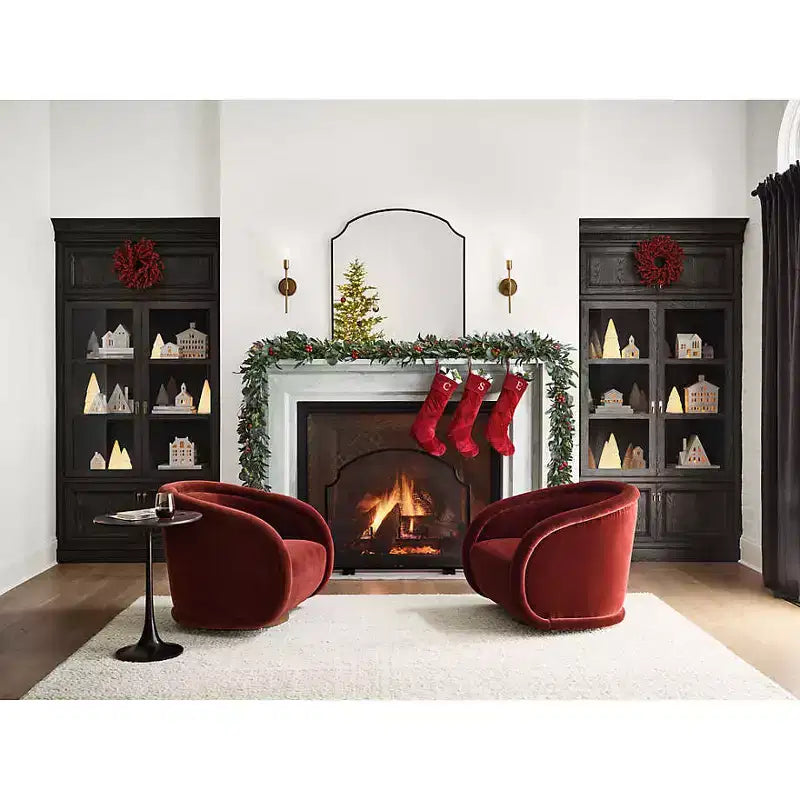 Fauteuil pivotant à 360°, Fauteuil d'appoint confortable en tissu Teddy Rembourré, Fauteuil pivotant en forme de citrouille, Fauteuil moderne pour salon ou chambre à coucher