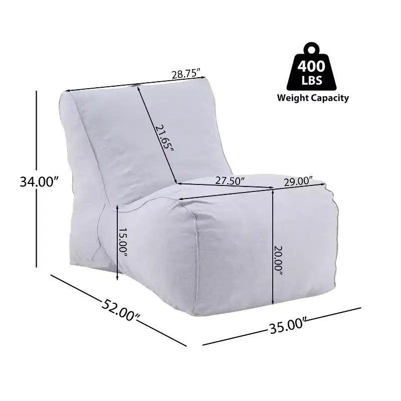 Fauteuil de jardin moderne Christopher Knight Home Dorothea Bean Bag