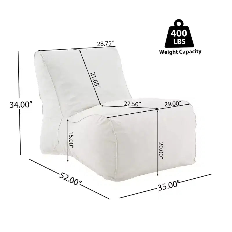 Fauteuil de jardin moderne Christopher Knight Home Dorothea Bean Bag
