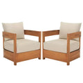 Kento Armchair Indoor/Outdoor (Set of 2) - PAT7097 - Natural/Taupe - Safavieh