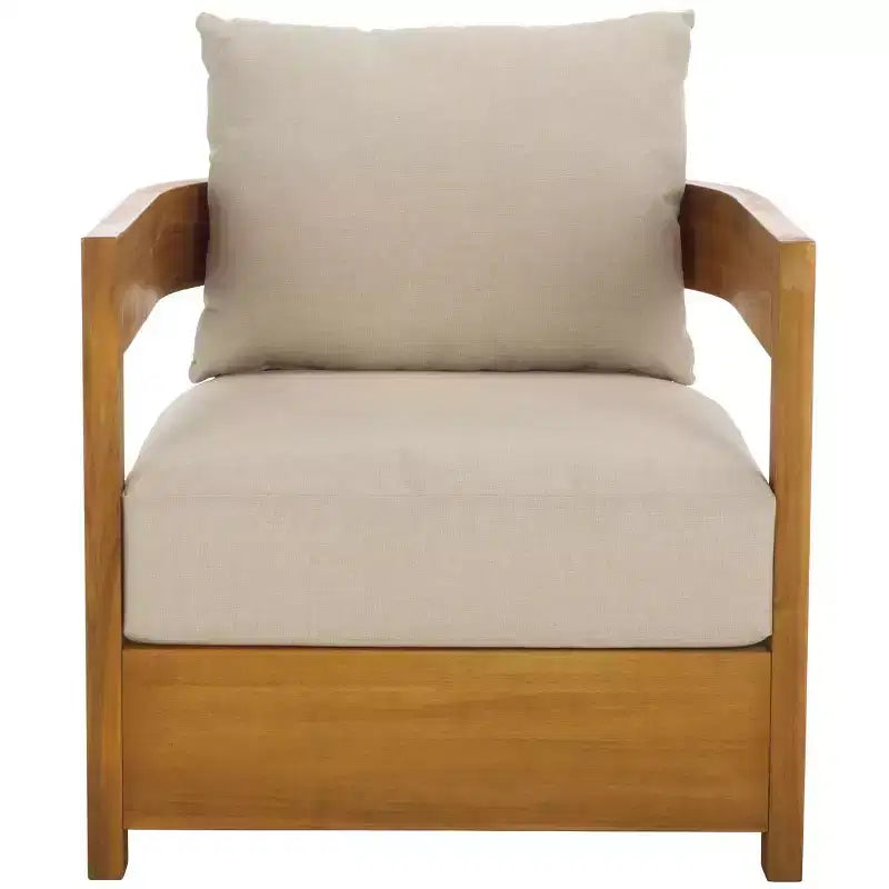Fauteuil Kento intérieur/extérieur (ensemble de 2) - PAT7097 - Naturel/Taupe - Safavieh